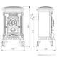 Чугунная печь KAWMET P9 (8 kW) ECO