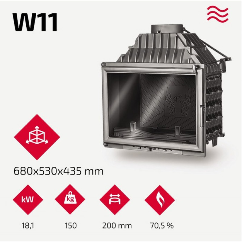 Камінна топка KAWMET W11 (18.1 kW)