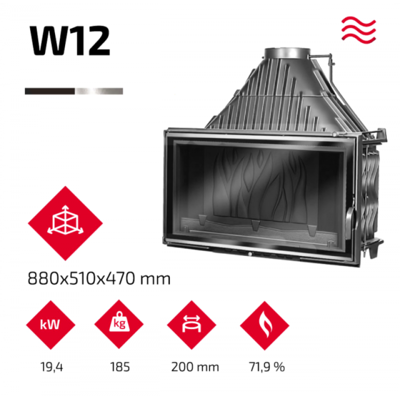 Каминная топка KAWMET W12 (19.4 kW)