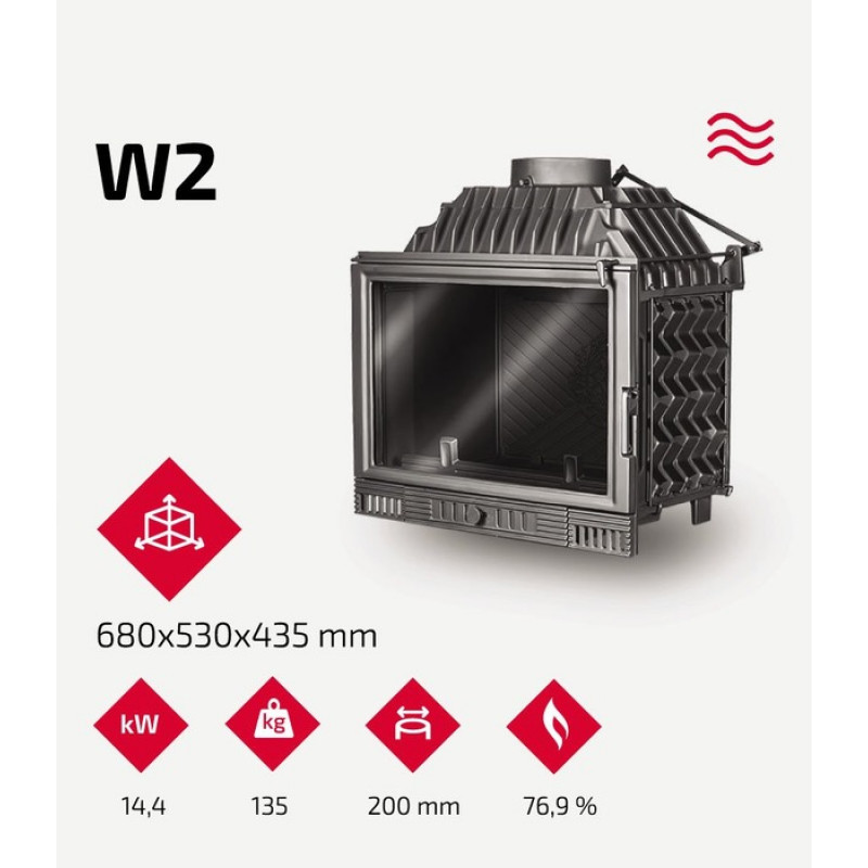 Камінна топка KAWMET W2 (14.4 kW)