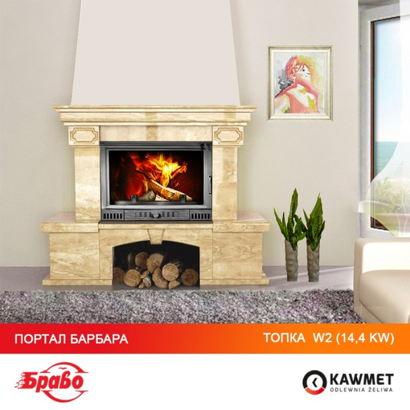Камінна топка KAWMET W2 (14.4 kW)