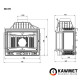 Камінна топка KAWMET W4 LB (14.5 kW)