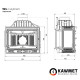 Камінна топка KAWMET W4 PB (14.5 kW)