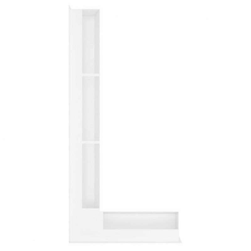 Вентиляционная решетка для камина 95х450х950 SAVEN Loft Angle угловая левая белая