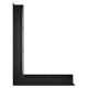 Вентиляционная решетка для камина 60х600х800 SAVEN Loft Angle угловая левая черная