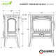 Чугунная печь KAWMET Premium SELENA S14 ECO