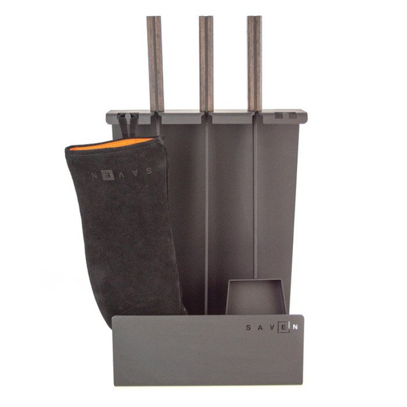 Каминный набор SAVEN Set 4 L black
