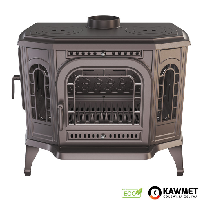Чугунная печь с варочной поверхностью KAWMET P7 (10.5 kW) CookTop LB ECO. Фото 17