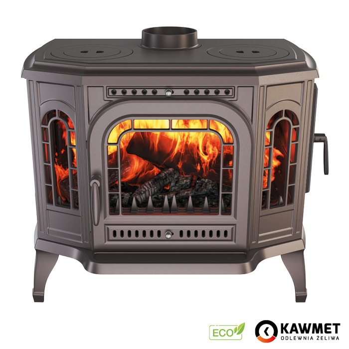 Чугунная печь с варочной поверхностью KAWMET P7 (10.5 kW) CookTop PB ECO. Фото 2