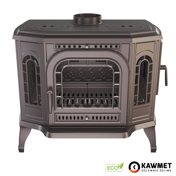 Чугунная печь с варочной поверхностью KAWMET P7 (10.5 kW) CookTop PB ECO. Фото 17