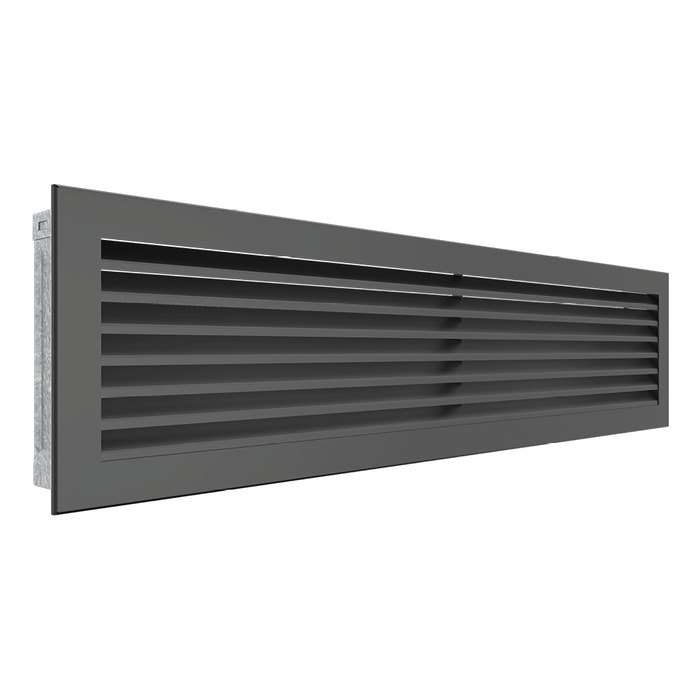 Вентиляционная решетка для камина SAVEN Hide 17x70 графитовая. Фото 2