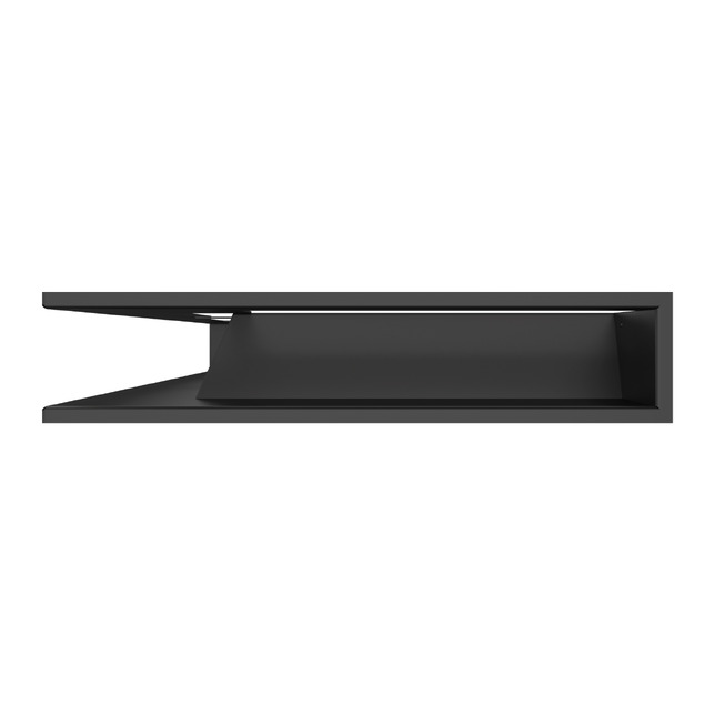 Вентиляционная решетка для камина 95х450х800 SAVEN Loft Angle угловая левая черная. Фото 3