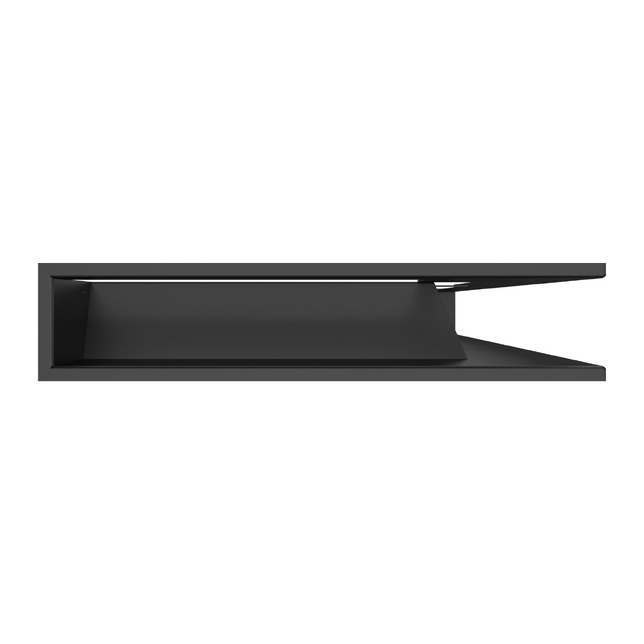 Вентиляционная решетка для камина 95х800х450 SAVEN Loft Angle угловая правая черная. Фото 3