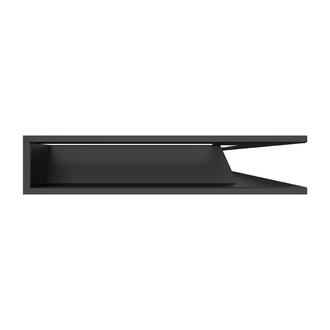 Вентиляционная решетка для камина 95х950х450 SAVEN Loft Angle угловая правая черная. Фото 3