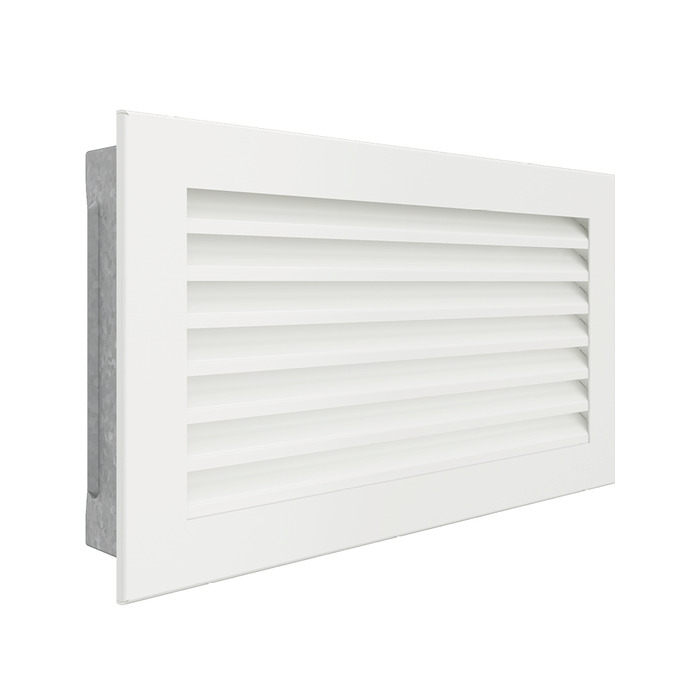 Вентиляционная решетка для камина SAVEN Hide 17x30 белая. Фото 2