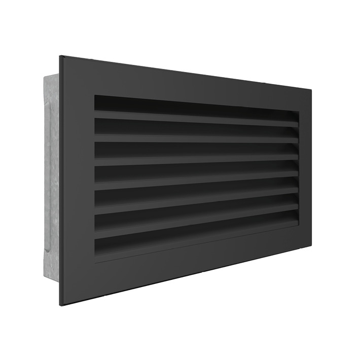 Вентиляционная решетка для камина SAVEN Hide 17x30 черная. Фото 2