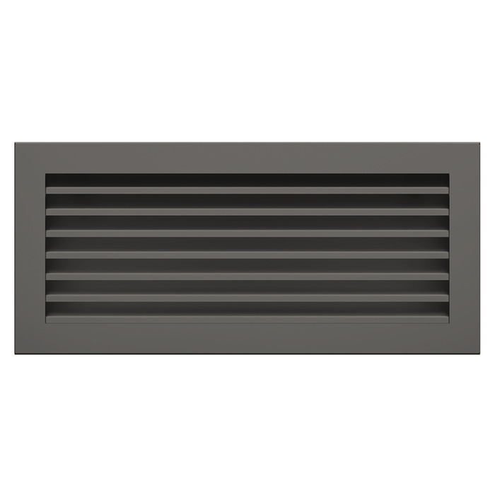 Вентиляционная решетка для камина SAVEN Hide 17x37 графитовая