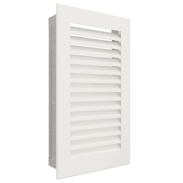 Вентиляционная решетка для камина SAVEN Hide Vertical 30x17 белая. Фото 2