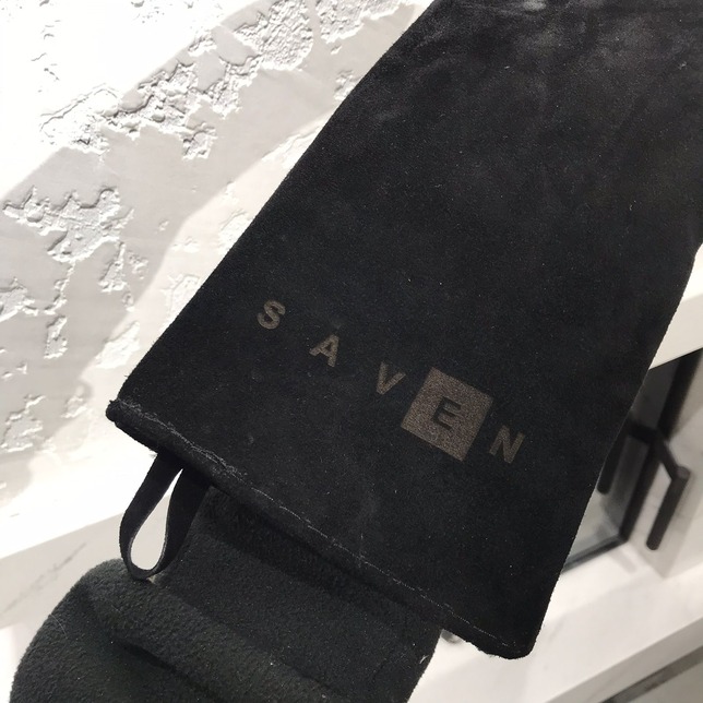 Кожаная термостойкая перчатка для печей и каминов SAVEN. Фото 5