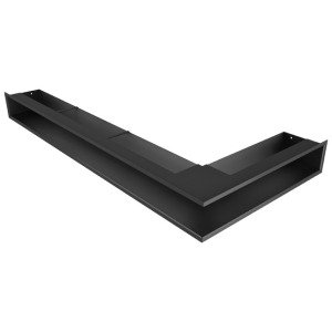 Вентиляционная решетка для камина 95х450х950 SAVEN Loft Angle угловая левая черная