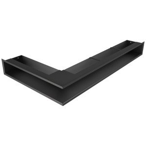 Вентиляционная решетка для камина 95х800х450 SAVEN Loft Angle угловая правая черная