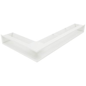 Вентиляционная решетка для камина 95х800х450 SAVEN Loft Angle угловая правая белая