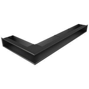 Вентиляционная решетка для камина 95х950х450 SAVEN Loft Angle угловая правая черная