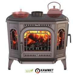 Чугунная печь с варочной поверхностью KAWMET P7 (10.5 kW) CookTop PB ECO