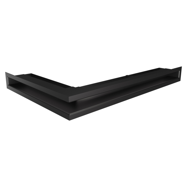 Вентиляционная решетка для камина 60х600х400 SAVEN Loft Angle угловая правая черная