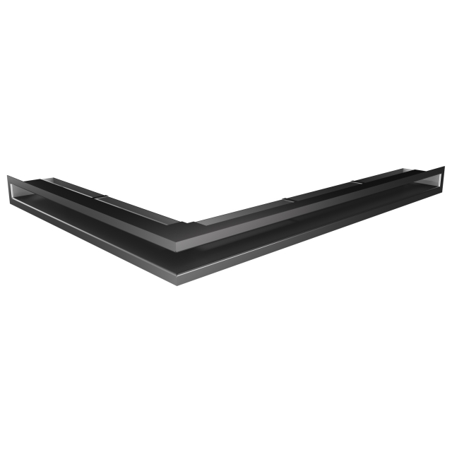 Вентиляционная решетка для камина 60х800х600 SAVEN Loft Angle угловая правая графитовая